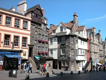 High Street Section of the Royal Mile and John Knox's House