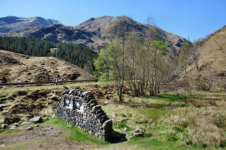 Looking Down the Glen from the Information Panels
