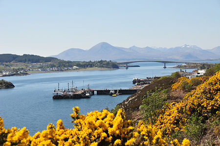Kyle of Lochalsh Glimpsed from the East