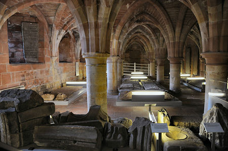 Inside the St Andrews Cathedral Museum