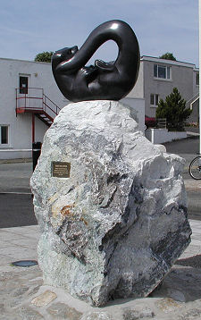 Otter Statue Outside the Bright Water Visitor Centre, Kyleakin