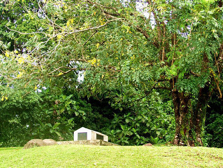 Robert Louis Stevenson's grave on Mt Vaea, Samoa