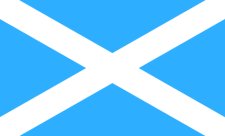 Saltire with Traditional Sky Blue Field